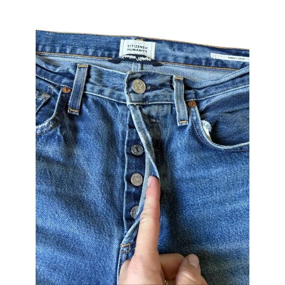 Citizens of Humanity Emery Crop Straight Jeans size 27 Blue - Picture 11 of 11
